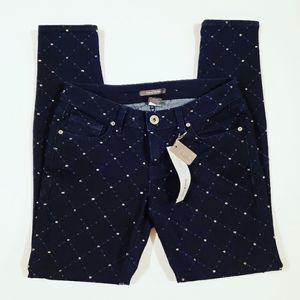 Denim of Virtue Studded Distressed Design Skinny Jeans